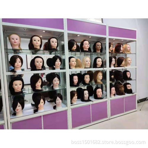 First Beauty Mannequins with Hair Training Doll Head Barbering Boys Hair Style Teaching Head Human Hair